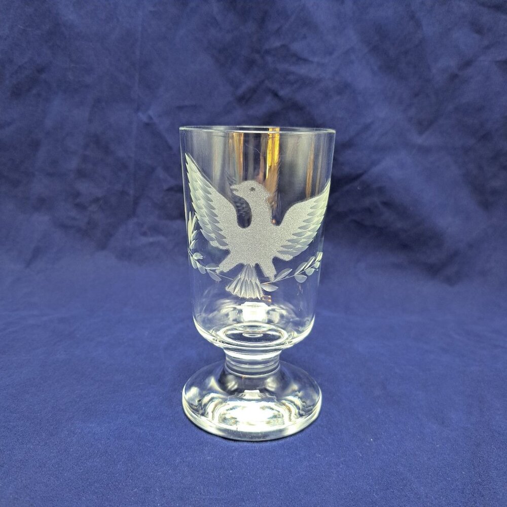 Vintage Etched Eagle Glassware